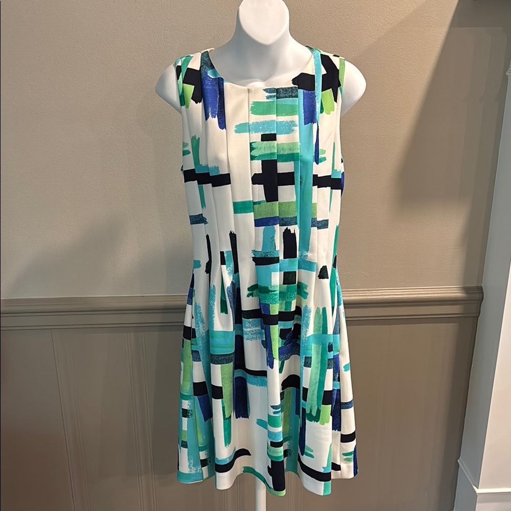 Vince Camuto Abstract Print Sleeveless Dress Size 8‎